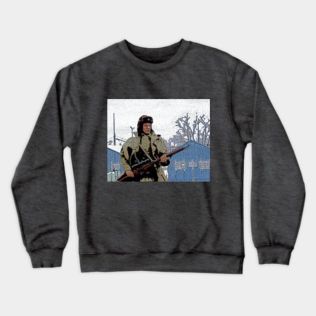 WW2 Soviet Sniper Crewneck Sweatshirt by Busybob